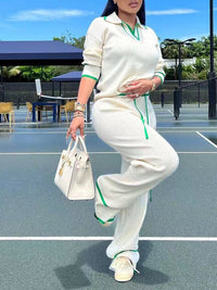 Indiebeautie Knit Polo & Pants Set