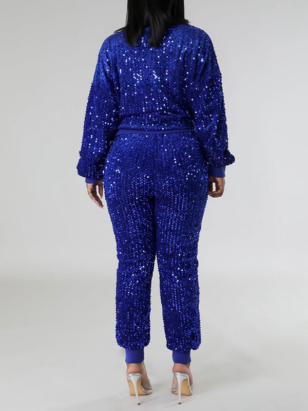 Indiebeautie Sequin Sweatshirt & Jogger Pants Set