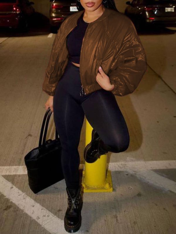 Zip-Front Bomber Jacket