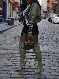 Indiebeautie Knit Combo Jacket