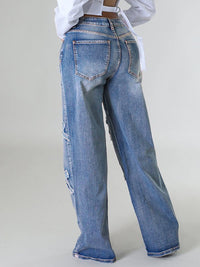 Indiebeautie Cross Patch Jeans