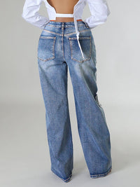 Indiebeautie Cross Patch Jeans
