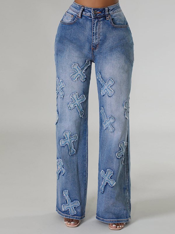 Indiebeautie Cross Patch Jeans