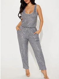 Indiebeautie Sequin Sleeveless Jumpsuit