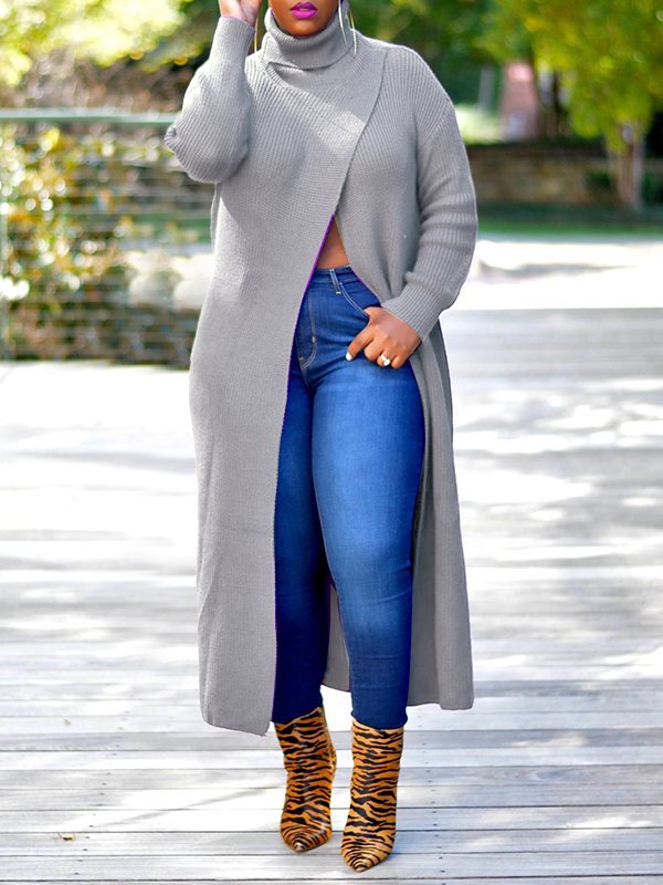 Knit Slit Tunic Top