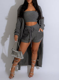 Solid Knit 3PC Set