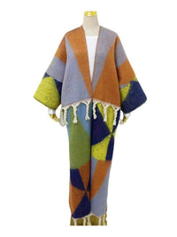 Fringe Colorblock Kaftan