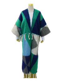 Fringe Colorblock Kaftan
