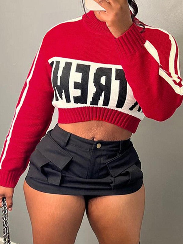 Logo Cropped Sweater