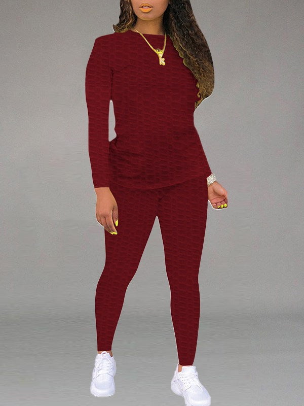 Solid Textured 2PC Set