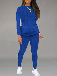 Solid Textured 2PC Set