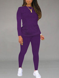 Solid Textured 2PC Set