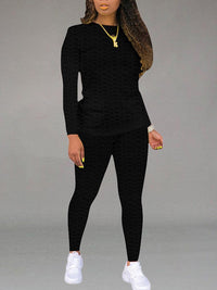 Solid Textured 2PC Set