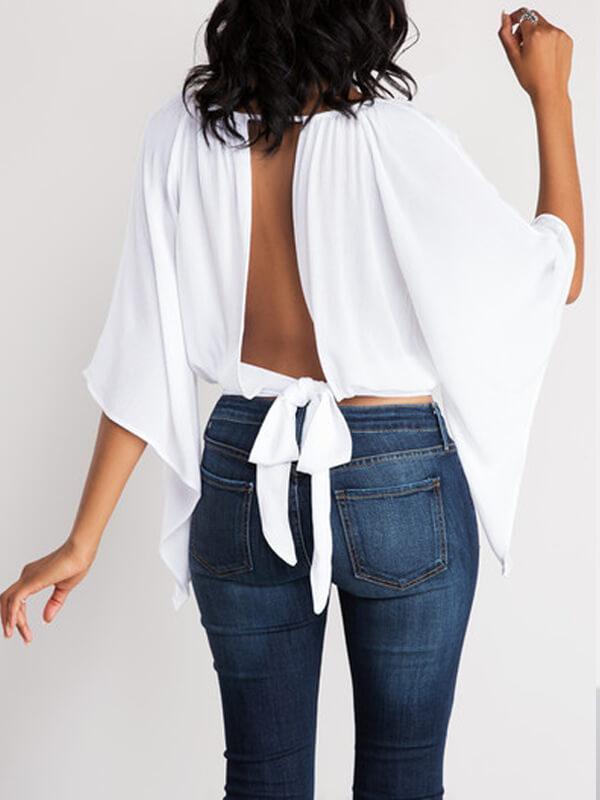 Tie-Back Butterfly Top