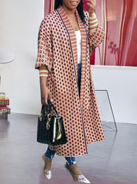 Print Bishop Sleeve Duster