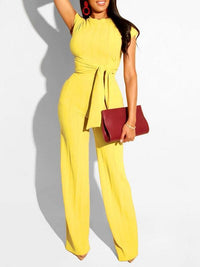 Ribbed Tied Top & Pants Set