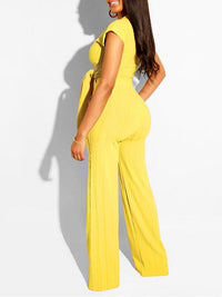 Ribbed Tied Top & Pants Set