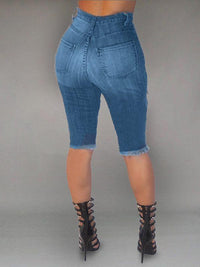 Ripped Bermuda Shorts