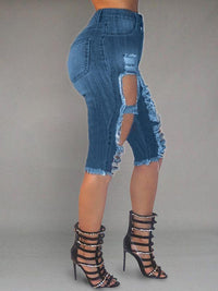 Ripped Bermuda Shorts