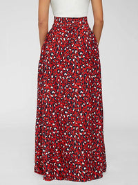 High-Waist Leopard Skirt