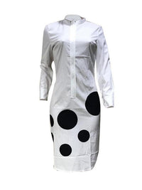 Indiebeautie Dot Print Shirt Dress
